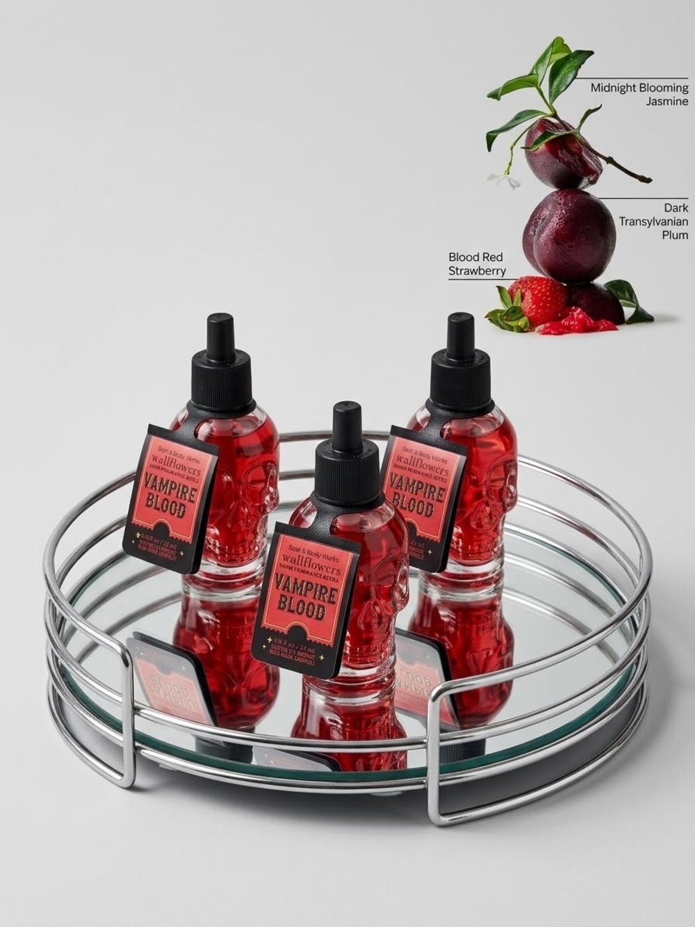 Bath & Body Works Vampire Blood Wallflowers Refills x3 - Red